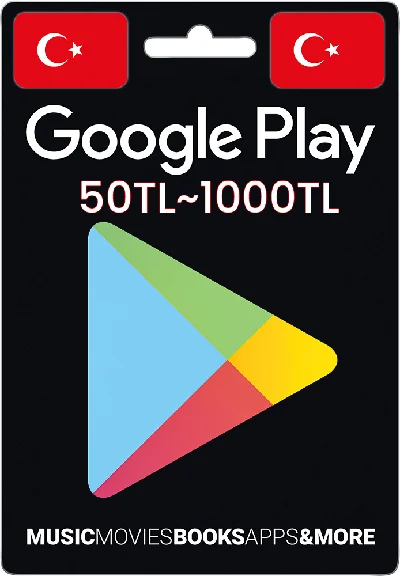 ⭐Подарочная карта Google Play на 25~1000 турецких лир