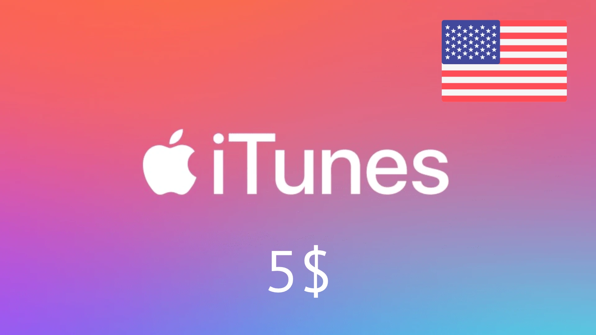 iTunes 🔥 Gift Card -   5$ 🇺🇸(USA)