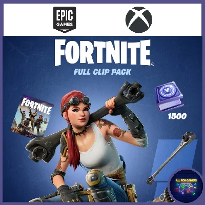 🟣🔝Fortnite: Набор «Оружейница Клип»+1500 ВБ XBOX/PC🔑