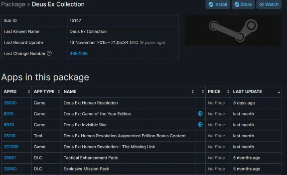 Deus Ex Human Revolution Augmented Ed Steam Gift Global