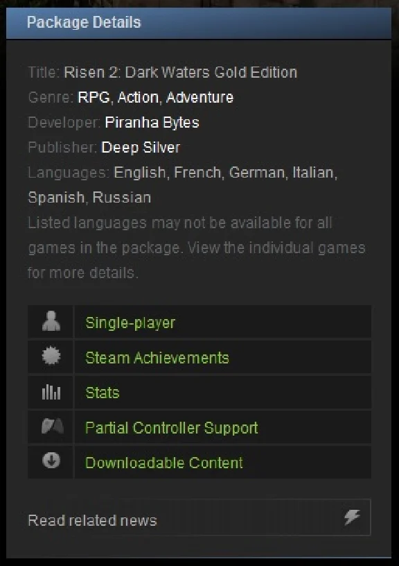 Risen 2: Dark Waters Gold Edition (Steam Gift/Reg Free)