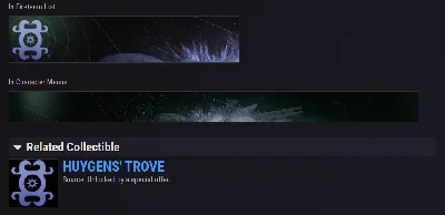 Destiny 2 emblem - HUYGENS´ TROVE