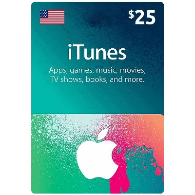 iTunes Gift Card $ 25 USA - без комиссии