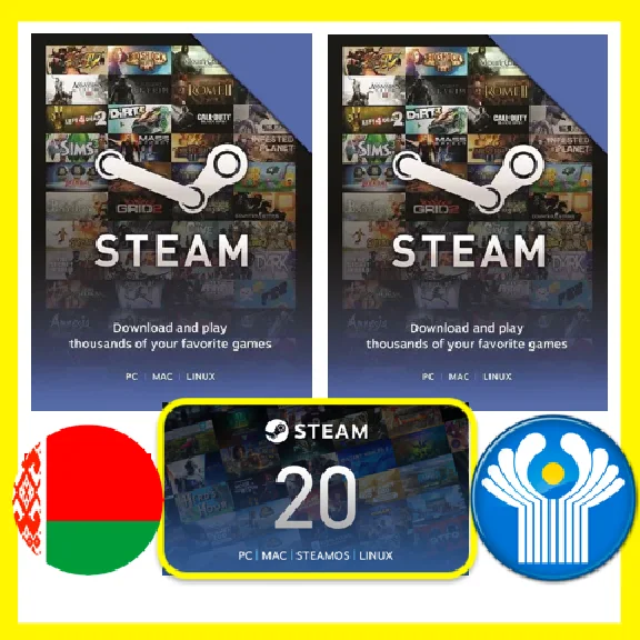 ⭐️GIFT CARD⭐🇧🇾 BELARUS + CIS STEAM GIFT WALLET БАЛАНС