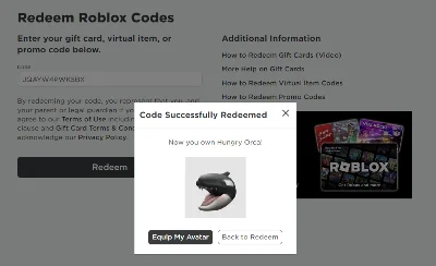 Ⓜ️Roblox Ключ🔑Ⓜ️Hungry OrcaⓂ️