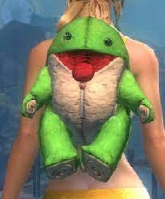 Guild Wars 2: Green Plush Quaggan Backpack Cove