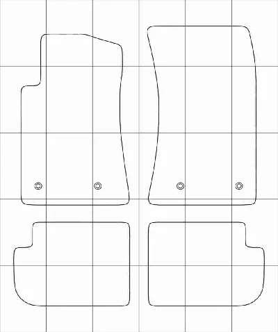 Chevrolet Camaro (09-15)  Vector patterns for car mats