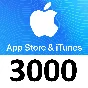 ✅Подарочная карта iTunes пополнение APPLE✅ 3000 рублей✅