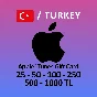 🍎iTunes ПОДАРОЧНАЯ КАРТА ТУРЦИЯ🍎 25-50-100-250-1000