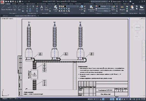 110 kV high voltage transformer and surge arrester repl
