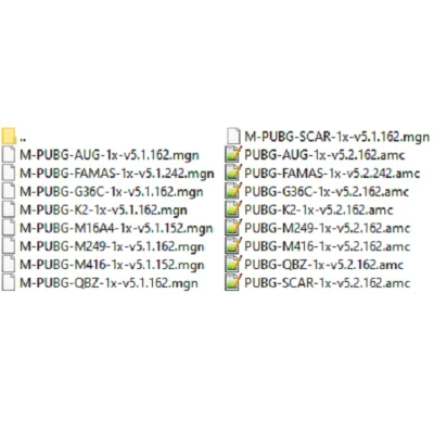 PUBG - all AR caliber 5.56 - macros v5.1, v5.2 - bloody