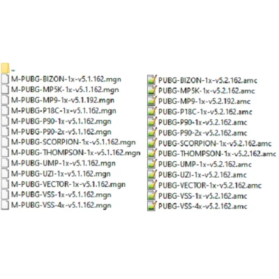 PUBG - Calibers 5.7, 9, .45 - macros v5.1, 5.2 - bloody