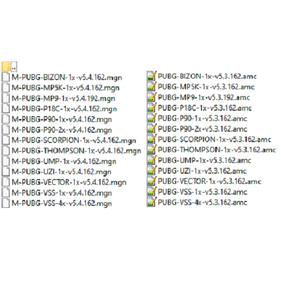 PUBG - Calibers 5.7, 9, .45 - macros v5.3, 5.4 - bloody
