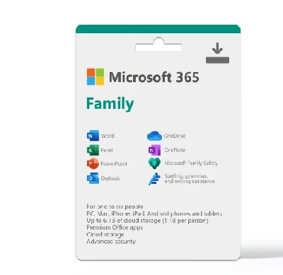 MICROSOFT OFFICE 365 FOR FAMILY 3 MONTHS GLOBAL KEY