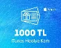 🔶iTunes [Gift Card] 1000 TL Turkey