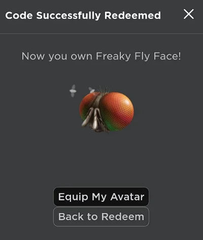 КОД 🔑 Freaky Fly Face ✅ ROBLOX