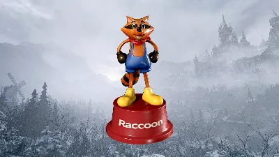 Resident Evil Village - Mr. Raccoon Weapon Charm DLC