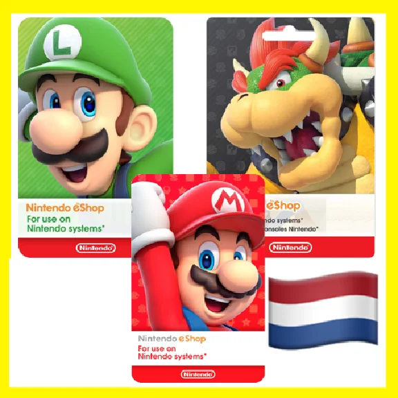 ⭐️GIFT CARD⭐🇳🇱Nintendo eShop 15-150 EURO Netherlands