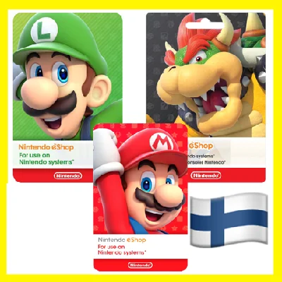 ⭐️ВСЕ КАРТЫ⭐🇫🇮Nintendo Gift Card 15-150 EUR Финляндия