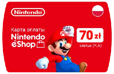 ✅Nintendo Gift Card - zł 70 PLN 🇵🇱 ( регион Польша)