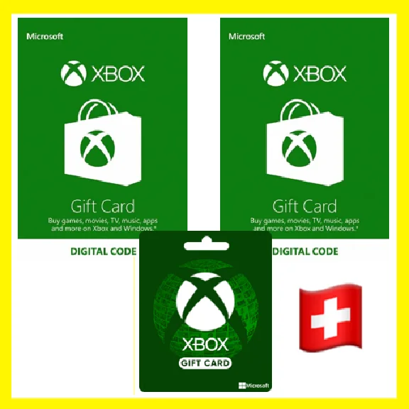 ⭐️GIFT CARD⭐🇨🇭Xbox Live Gift Card 50-150 Switzerland