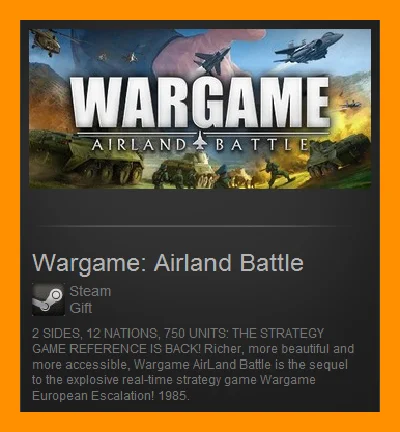 Wargame: Airland Battle (Steam Gift / Region Free)