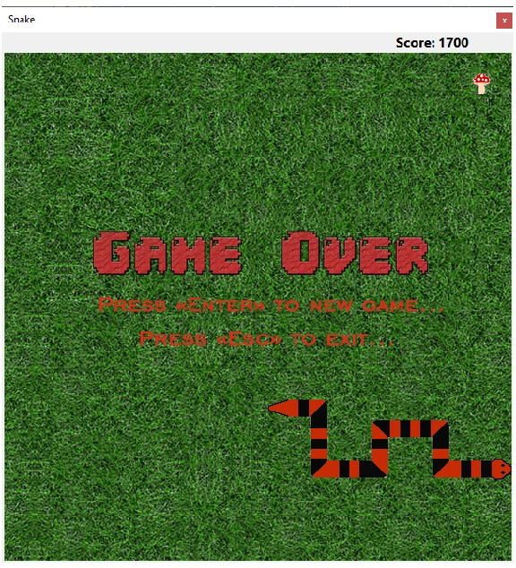 Sources of the game Snake C# Windows Forms