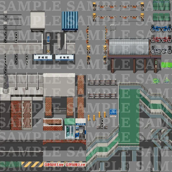 RPG Maker MZ - DorapixelMapChips - Modern JP DLC