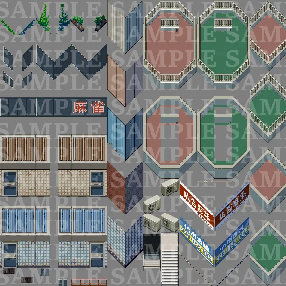 RPG Maker MZ - DorapixelMapChips - Modern JP Custom