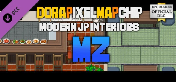 RPG Maker MZ - DorapixelMapChips  - Modern JP Interiors