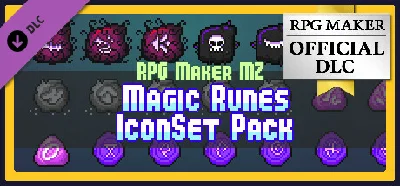 RPG Maker MZ - MAGIC RUNES ICONSET PACK DLC