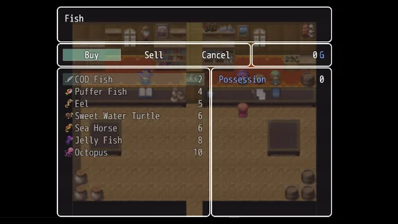 RPG Maker MZ - PIXELART FISH ICONS PACK DLC