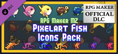 RPG Maker MZ - PIXELART FISH ICONS PACK DLC