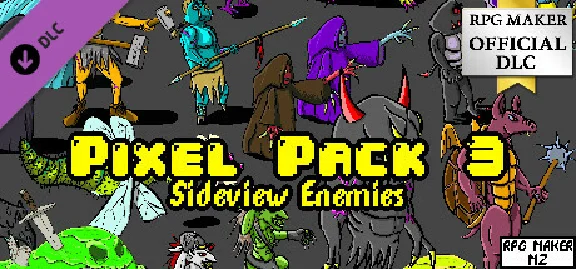 RPG Maker MZ - Pixel Pack 3 Sideview Enemies DLC