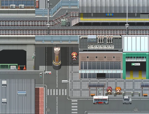 RPG Maker MZ - Japanese Modern Cityscape Tileset DLC