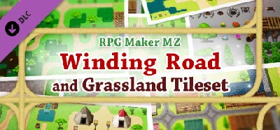 RPG Maker MZ - Winding Road and Grassland Tileset DLC