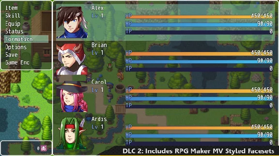 RPG Maker MZ - Add-on Vol.2: RM2K Hero Character Pack
