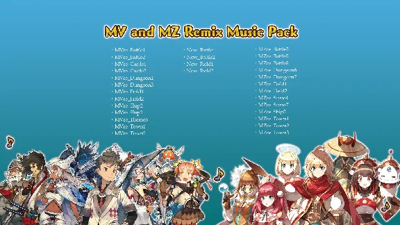 RPG Maker MZ - MV and MZ Remix Music Pack DLC