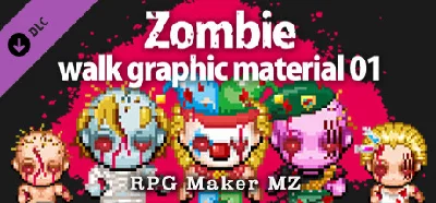 RPG Maker MZ - Zombie walk graphic material 01 DLC