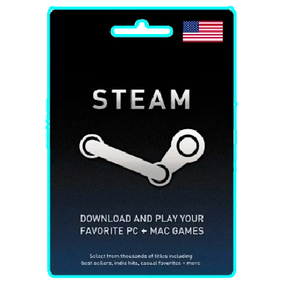 🖤 Steam Gift Card Code 💳 10/20/50/100 USD 🌍 США