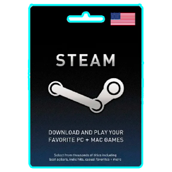 🖤 Steam Gift Card Code 💳 10/20/50/100 USD 🌍 США