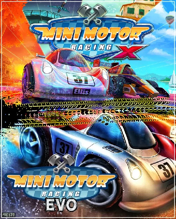 Mini Motor Racing X + Mini Motor Racing EVO STEAM KEY🎁