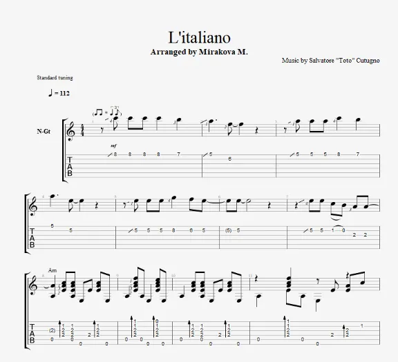 L&acute;italiano - Toto Cutugno
