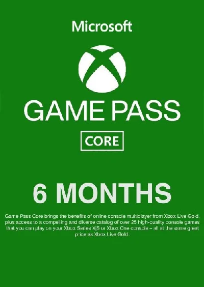🎮🔥XBOX GAME PASS CORE 6 MONTHS XBOX🔑KEY INDIA🔥