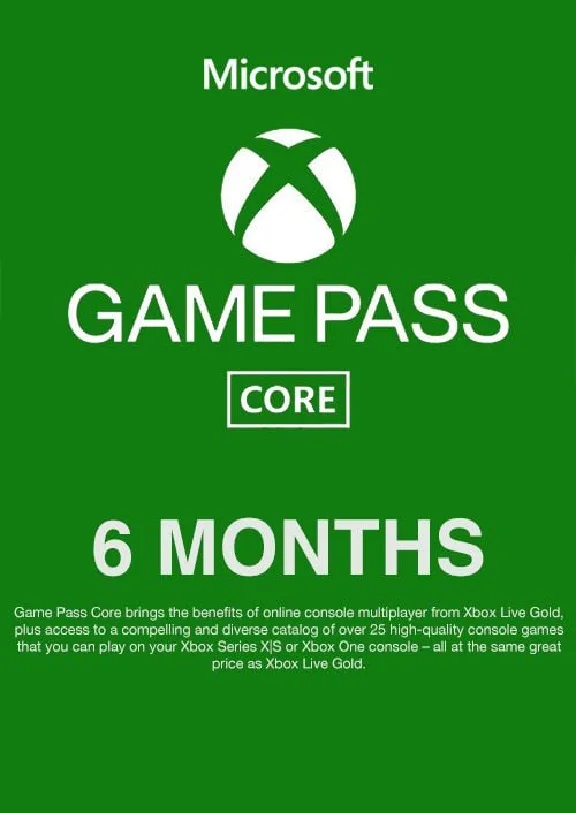 🎮🔥XBOX GAME PASS CORE 6 MONTHS XBOX🔑KEY INDIA🔥
