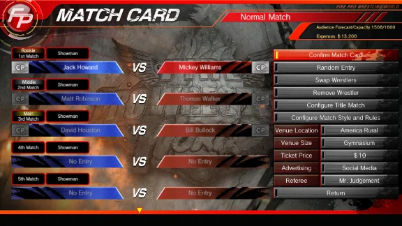 Fire Pro Wrestling World - Fire Promoter DLC