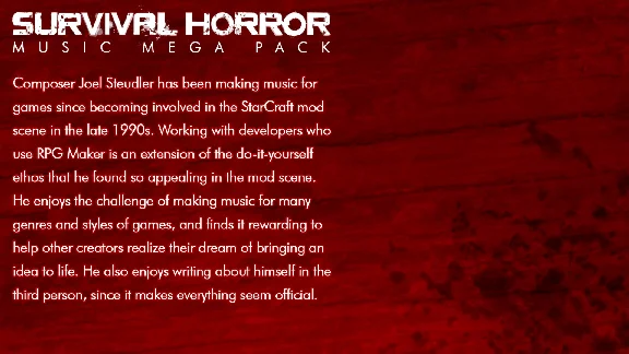 RPG Maker VX Ace - Survival Horror Music Pack DLC