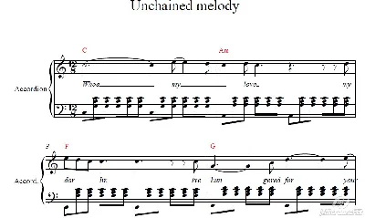 Unchained Melody (E.PRESLEY) для аккордеона