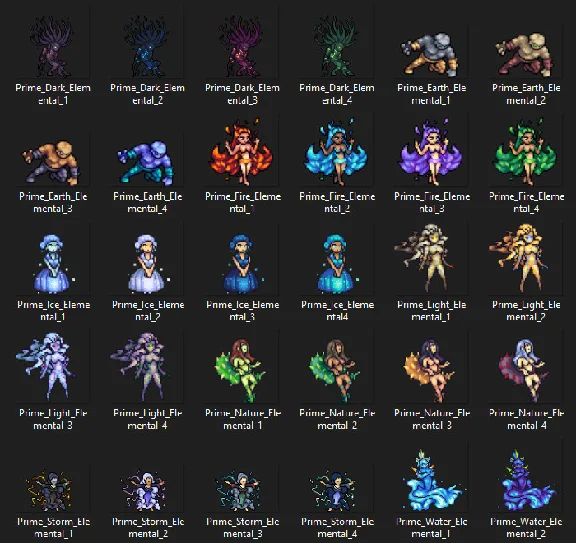 RPG Maker VX Ace - MT Tiny Tales Battlers - Elemental F