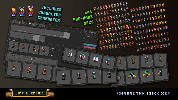 RPG Maker VX Ace - Time Elements - Character Core Set